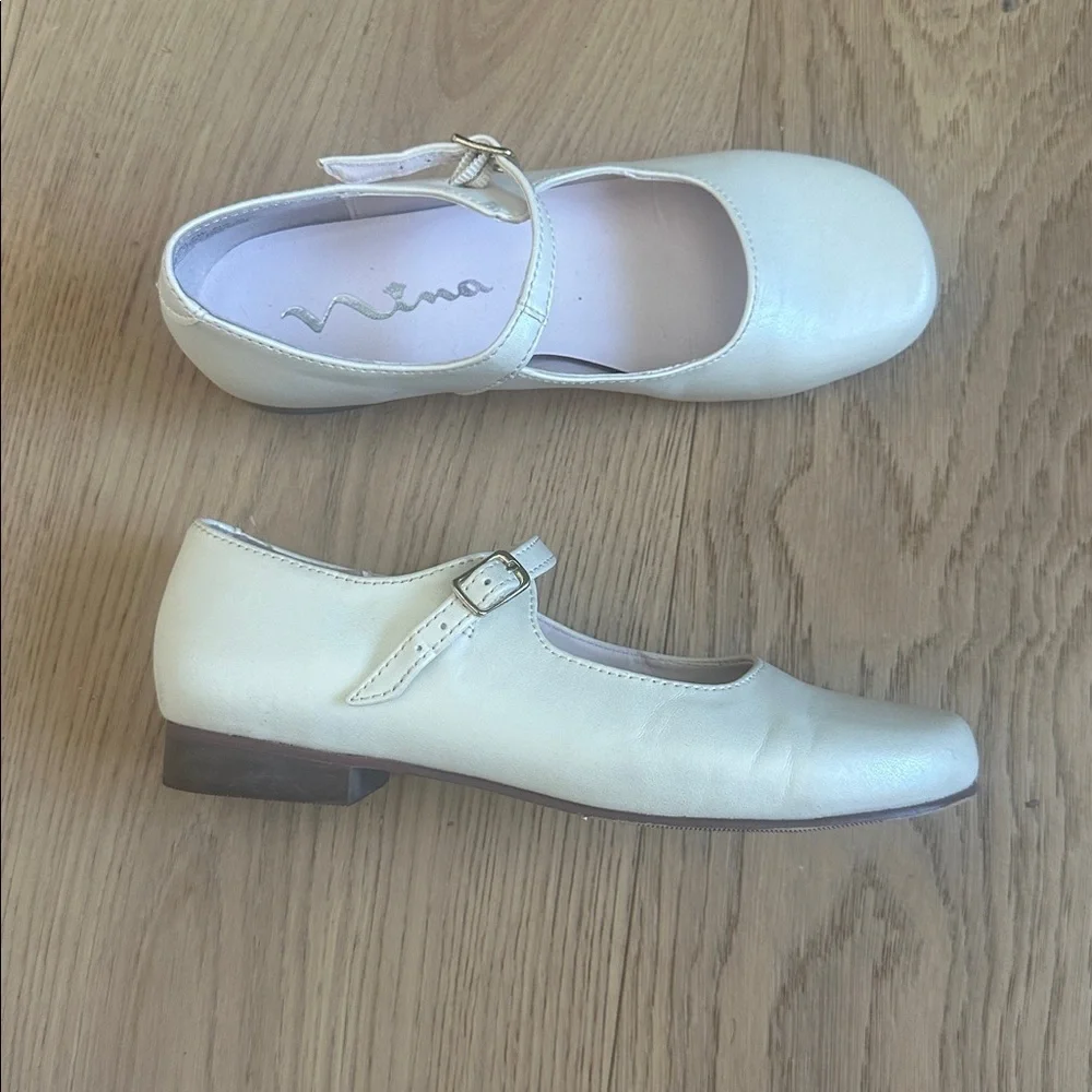 Nina Mary Jane girls cream shoes 2